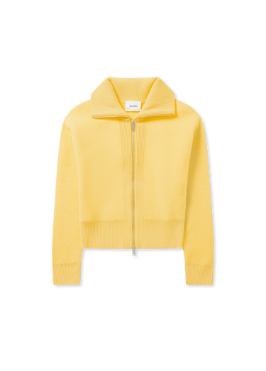 Пуловер AXEL ARIGATO Verve Ribbed Collar Zip-Up Cardigan Жълто | A3703001, 1