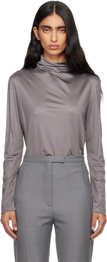 Фланелка Dries Van Noten Dries Van Noten Long-Sleeve Jersey Turtleneck Сиво | 252-011157-2617, 0