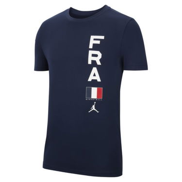 Тениска Nike France Jordan Dri-FIT Team Basketball T-Shirt Тъмно синьо | CT8791-419, 2