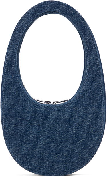 Дамска чанта Coperni Coperni Mini Swipe Denim Shoulder Bag Синьо | COPBA01BIS252, 0