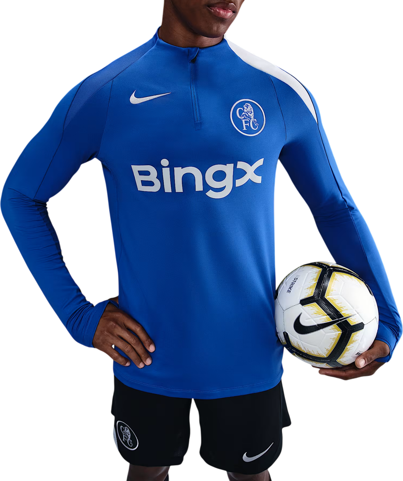 Тениска Nike Chelsea FC Strike Knit Drill Top Синьо | hm3353-481