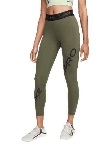 Клинове Nike Pro Mid-Rise 7/8 Graphic Leggings Зелено | FB5488-325