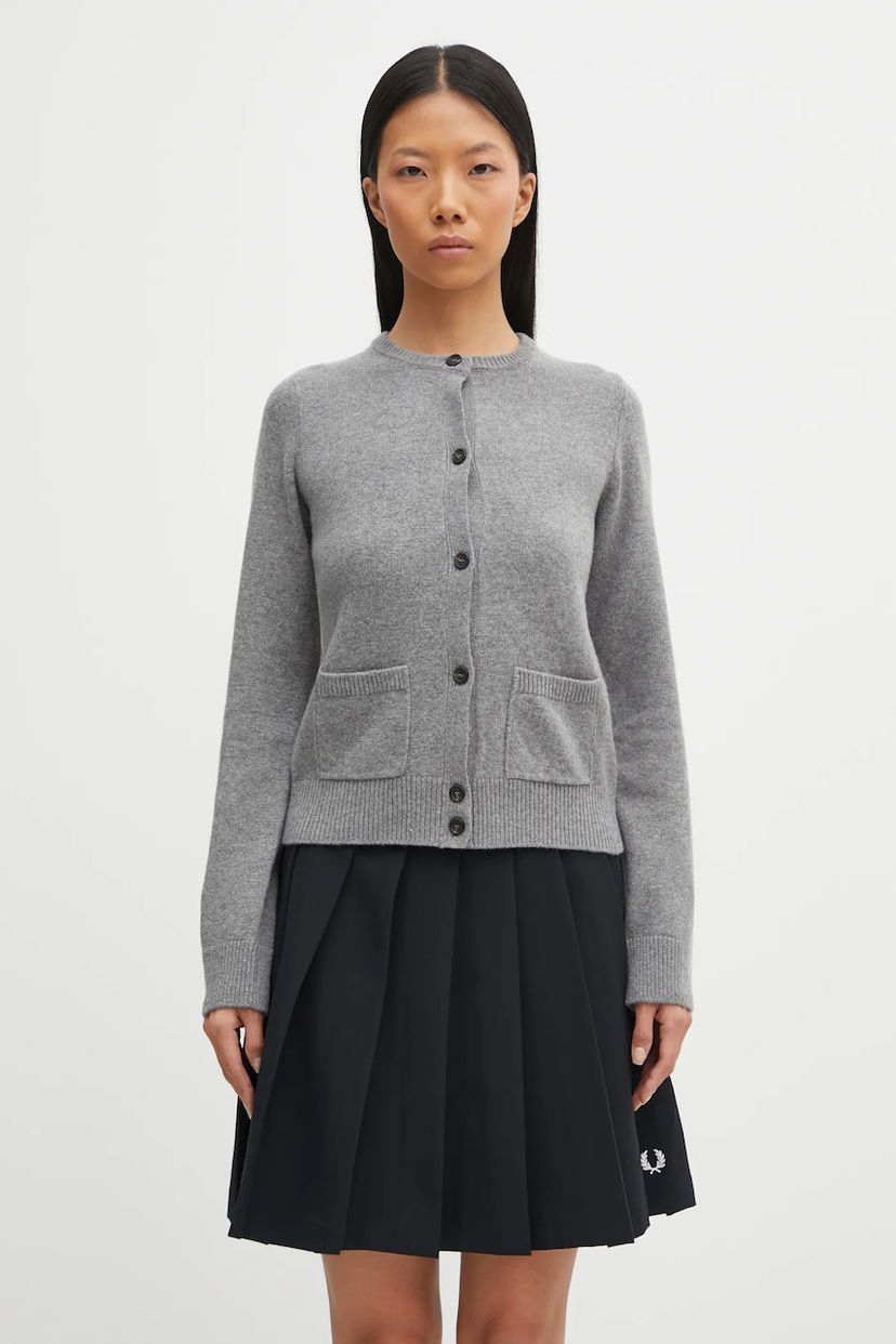 Пуловер Maison Margiela Wool Blend Cardigan Сиво | S62HP0036.M13187.854