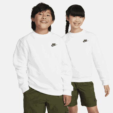 Суитчър Nike Nike Sportswear Club Fleece Crewneck Sweatshirt Бяло | FD3006-100, 0