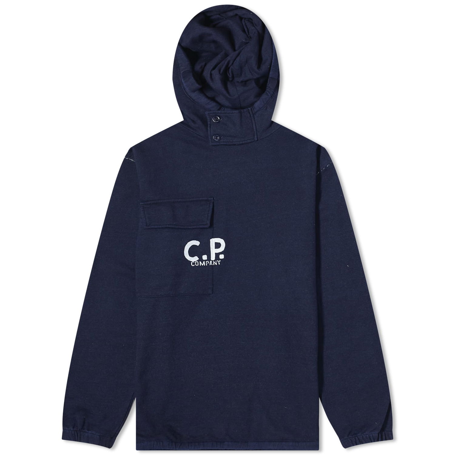 Суитчър C.P. Company Indigo Fleece Hoodie Тъмно синьо | CMSS184A-110055W-D08, 0
