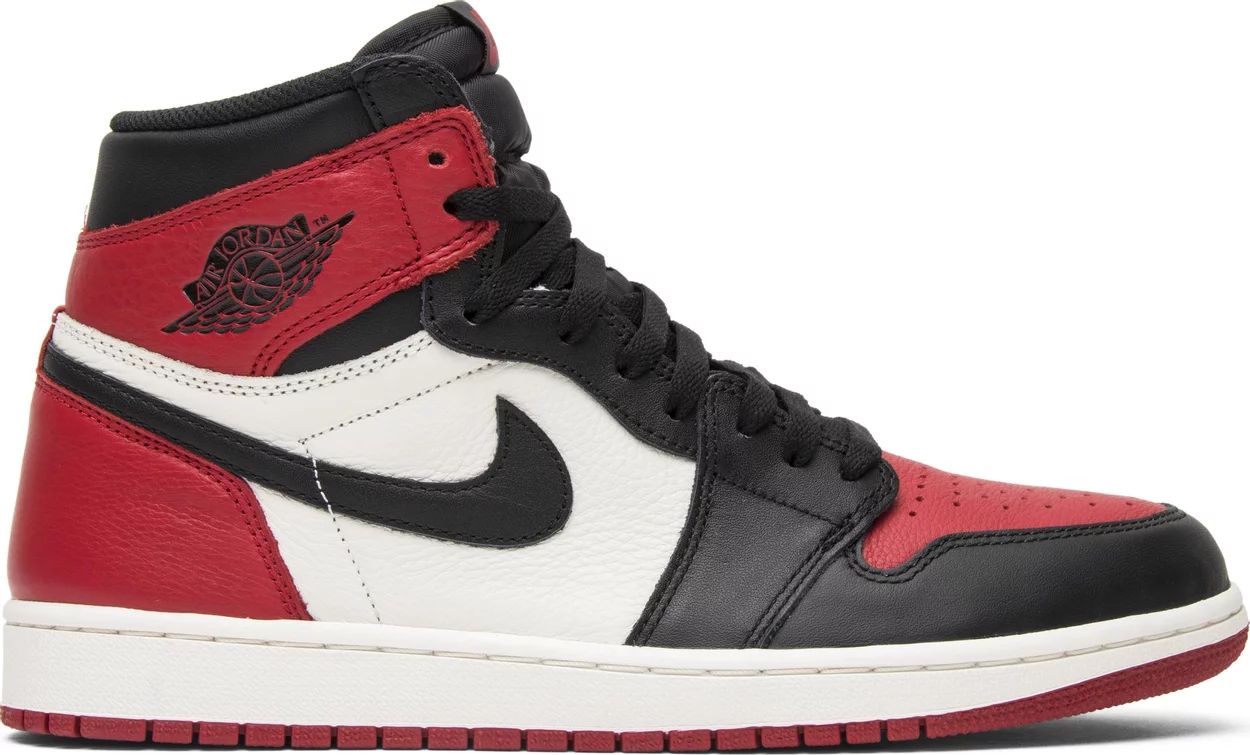 Кецове и обувки Jordan Air Jordan 1 Retro High OG "Bred Toe" Червено | 555088-610, 0