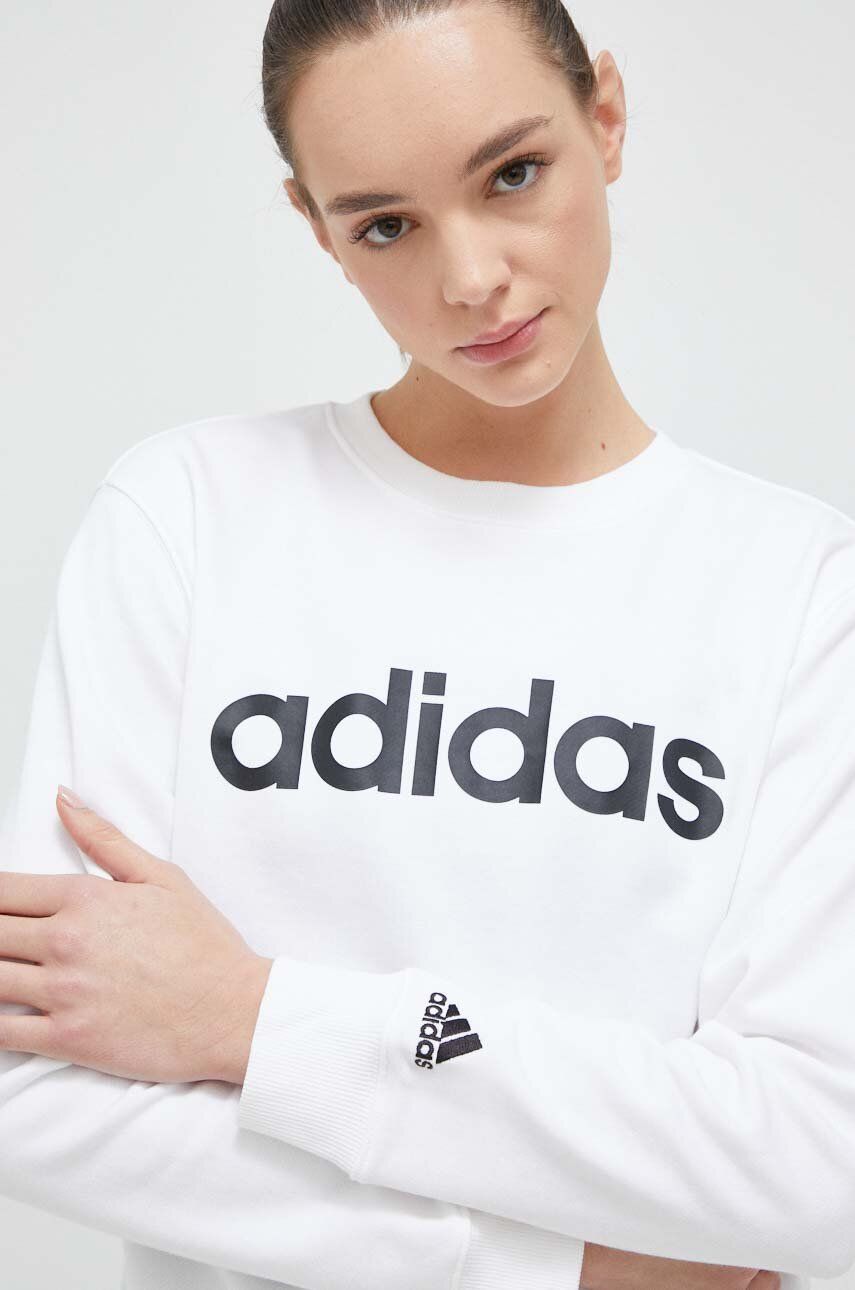 Суитчър adidas Originals Linear French Terry Sweatshit Бяло | IC6879, 0