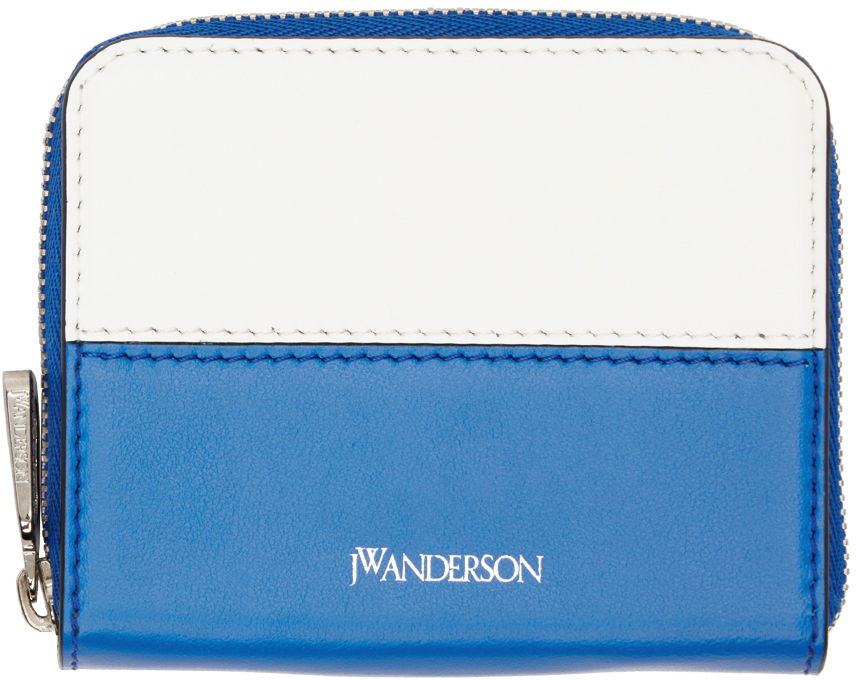 Портфейл JW Anderson Blue & White Coin Wallet Синьо | AC0355-LA0020, 0