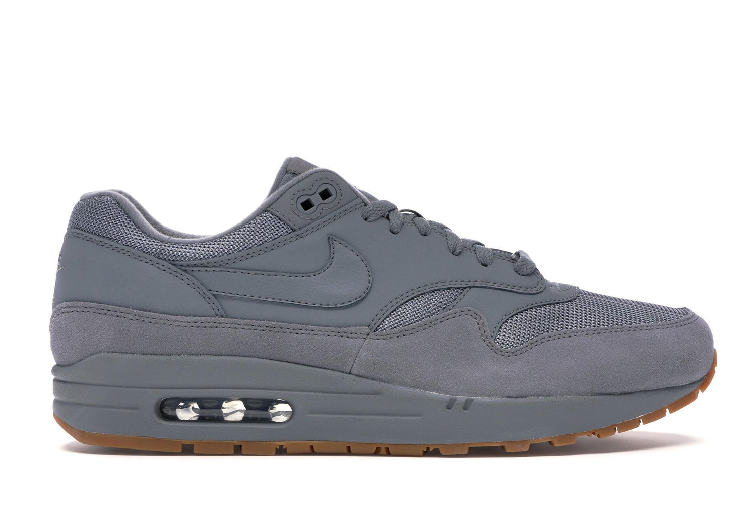 Кецове и обувки Nike Air Max 1 Cool Grey Gum Сиво | AH8145-005, 0