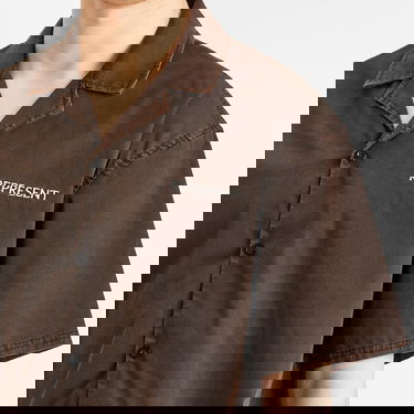 Риза Represent Clo Represent Script Camp Collar Shirt Кафяво | MLM21464-01, 5