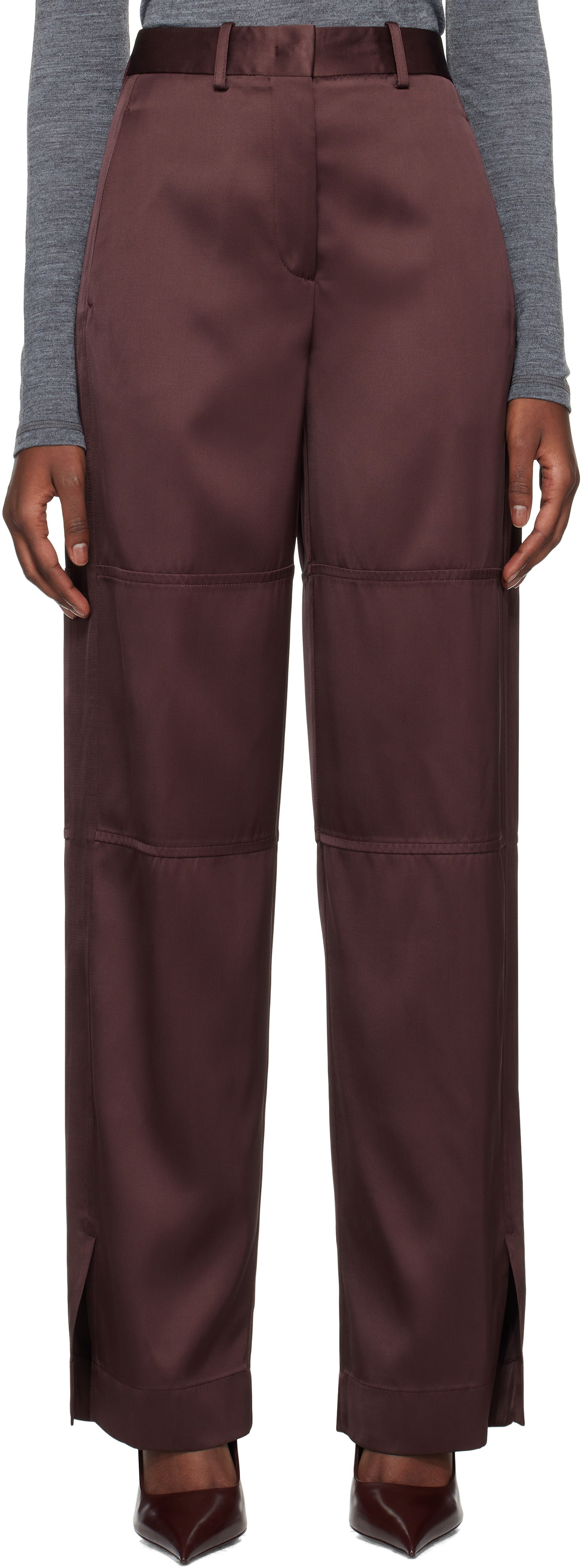 Панталони Jil Sander 88 AW 25 Trousers Лилаво | J03KA0270_J65112, 0