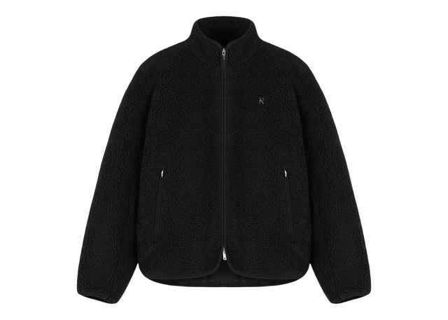 Represent Fleece Zip Through Jacket Black