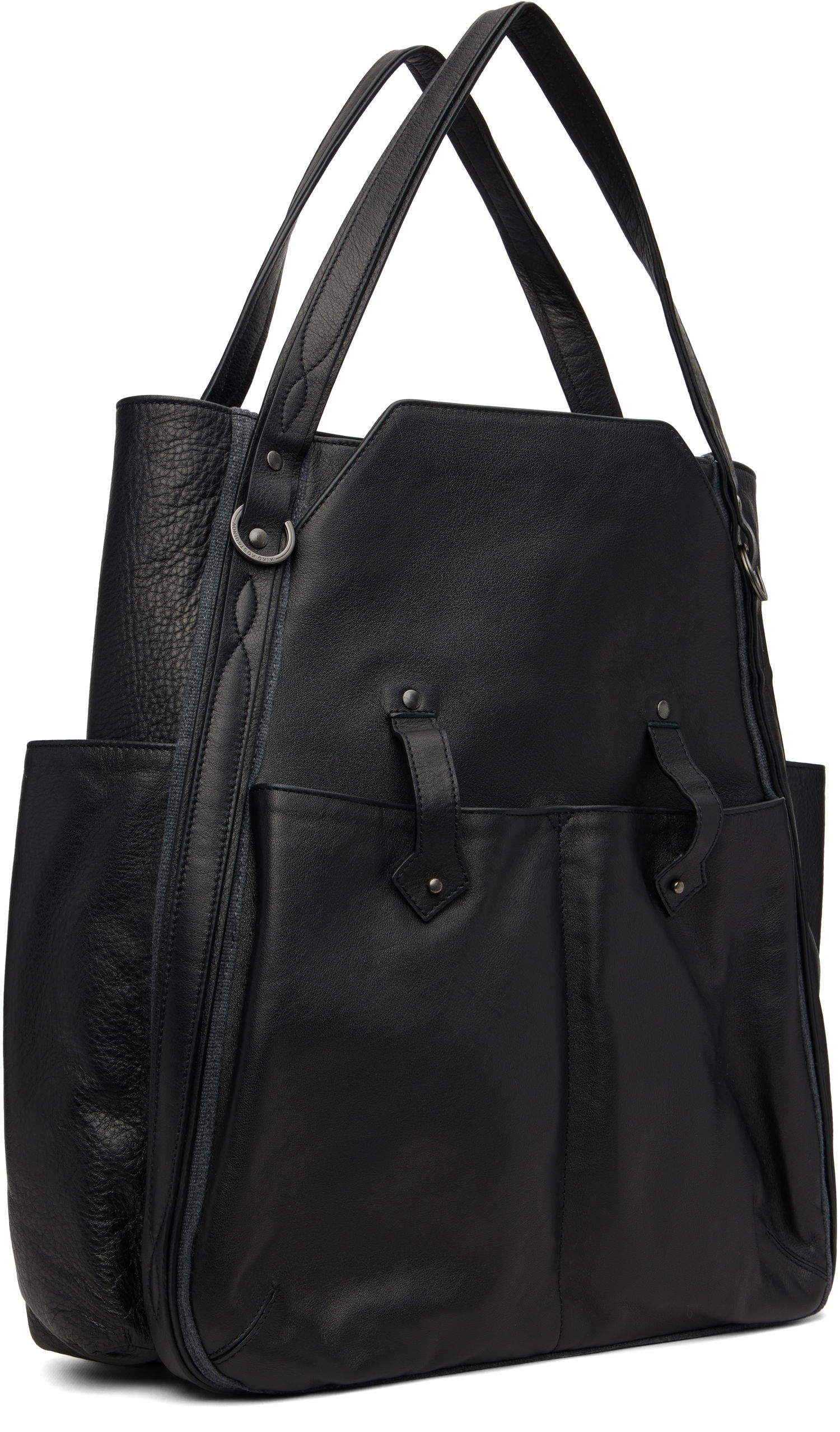 Голяма пазарска чанта KIKO KOSTADINOV Kiko Kostadinov Inex Leather Tote Черно | KKAW25BG04-147, 1
