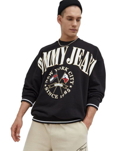 Суитчър Tommy Hilfiger Jeans Sweatshirt Черно | DM0DM15024.9BYY