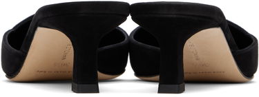 Бижута Manolo Blahnik Manolo Blahnik Moiramu Suede Heeled Mules Черно | 225-1957, 1
