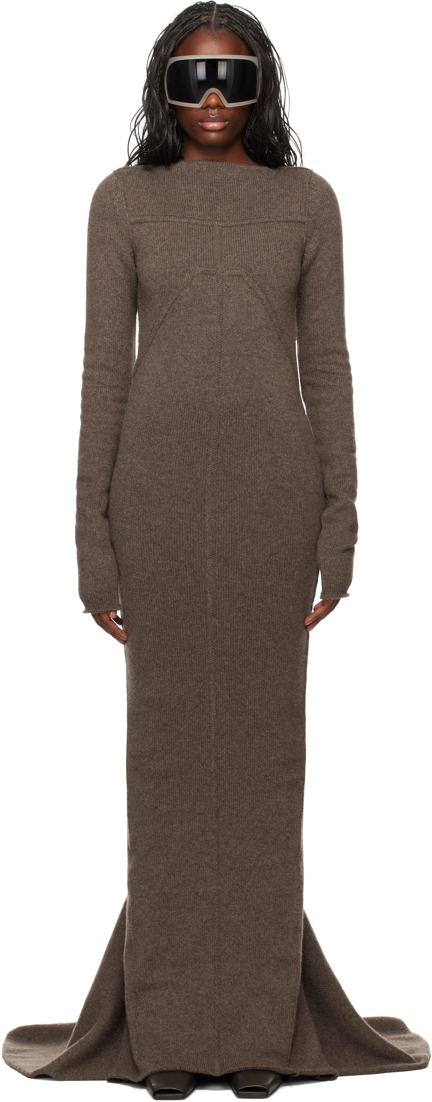 Pокля Rick Owens Maxi Dress Сиво | RO02D3688 KLWS, 0