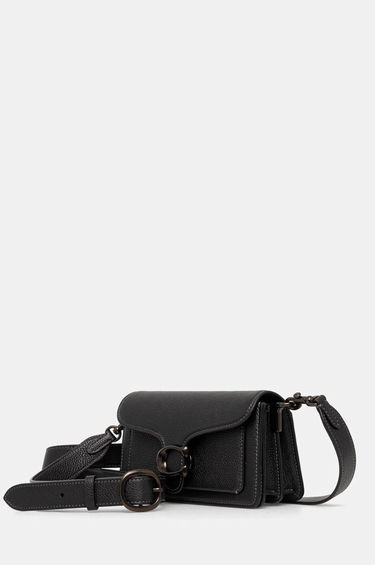 Чанта през рамо Coach Tabby Leather Shoulder Bag Черно | CY201, 1