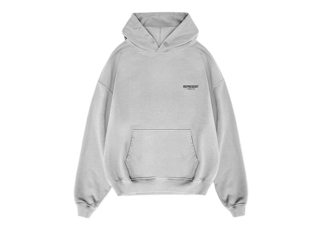 Represent Owners Club Hoodie Ash Grey/Black