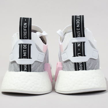 Кецове и обувки adidas Originals NMD_R2 Primeknit "White Black Pink" W Сиво | BY9520, 3