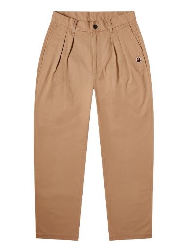 Панталони BAPE Ape Head One Point 2Tuck Chino Pants Бежово | 001PTJ801010M-BGE