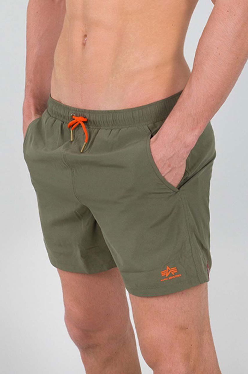 Бански Alpha Industries Swim Shorts Зелено | 196930.142