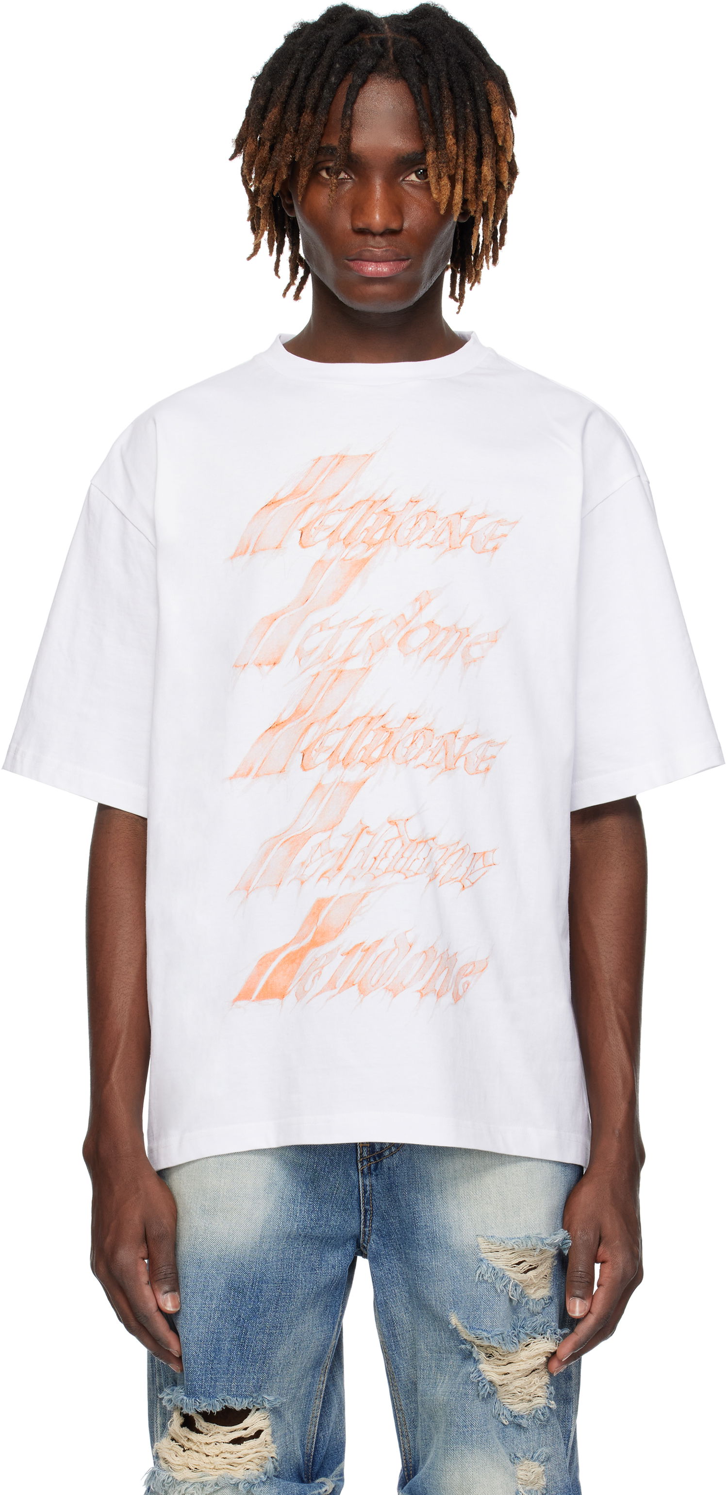 Тениска We11done We11done Spark Logo T-Shirt Бяло | WD-TT0-25-751-U-WH, 0