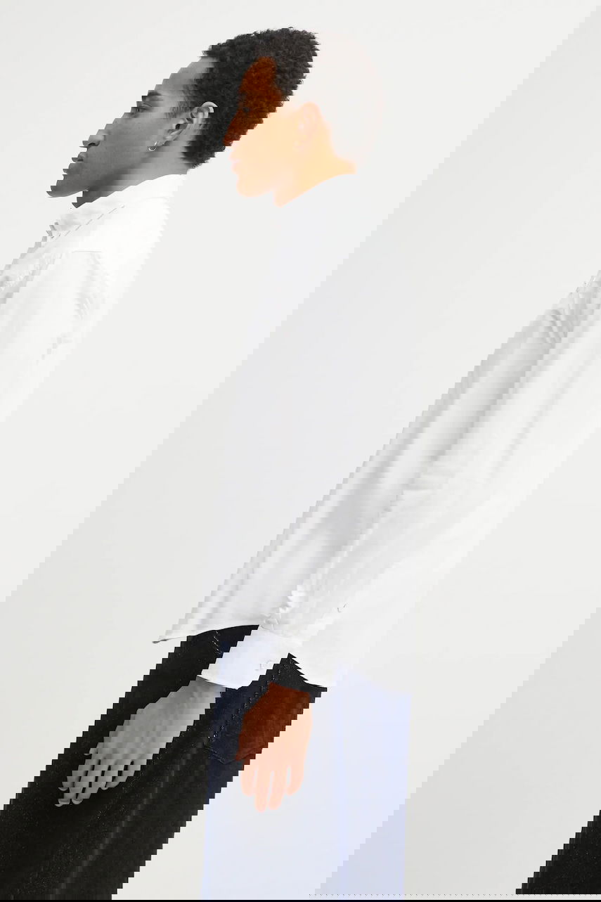 Риза AAPE by A Bathing Ape AAPE Now Cotton Regular Button-Down Shirt Бяло | AAPSTM8539XXP, 1