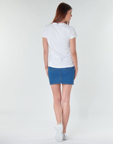 Тениска Tommy Hilfiger HERITAGE V-NECK TEE Бяло | WW0WW24969-100-NOS, 3