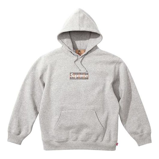 Суитчър Supreme Supreme x Burberry Box Logo Hoodie Сиво | SUP-SS22-126