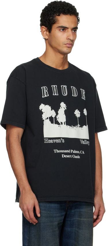 Тениска Rhude Thousand Palms Graphic T-shirt Черно | RHFW25TT02012, 1