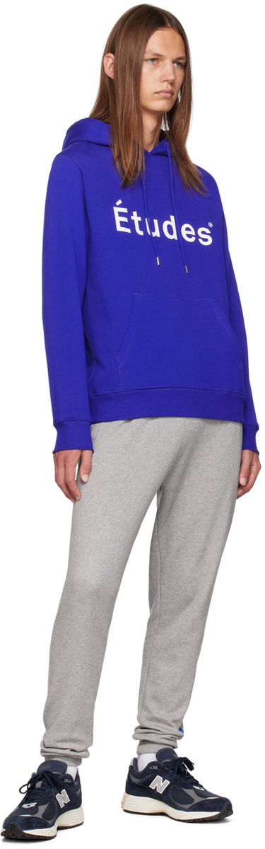 Суитчър Études Logo Hoodie Синьо | C00ME250A01540, 3