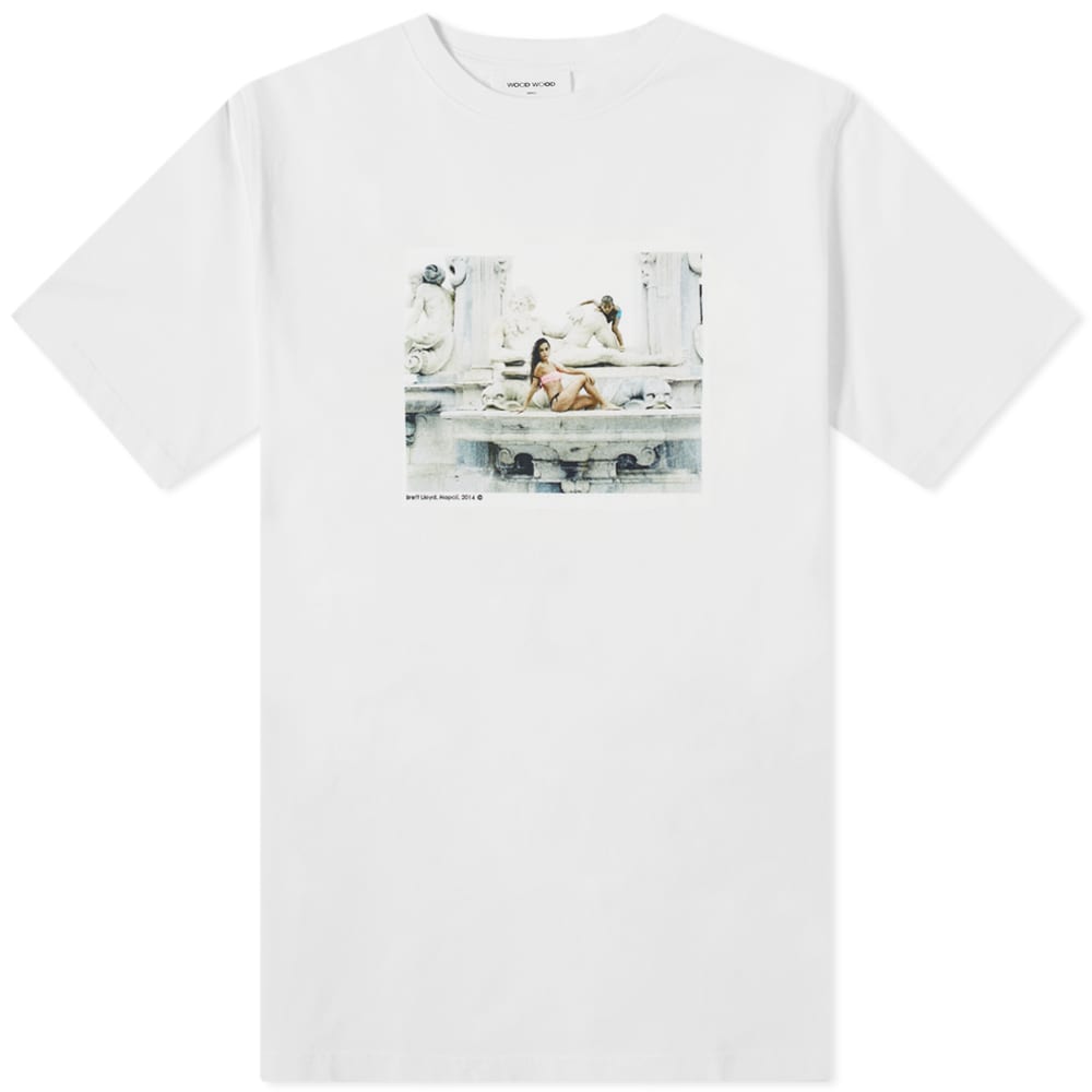 Тениска WOOD WOOD Brett Lloyd x Sami Ragazza Tee Бяло | 12125715-2491-0001, 0