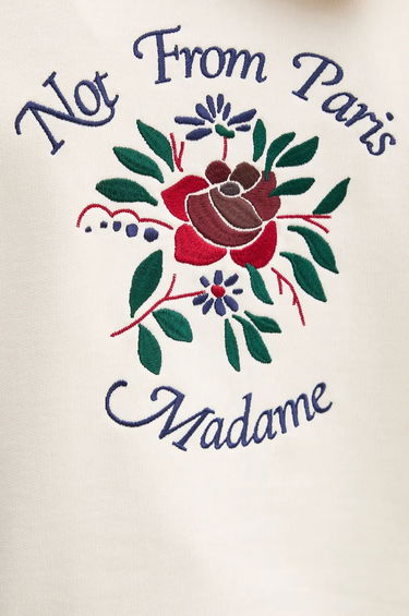 Суитчър Drôle de Monsieur Slogan Flowers Hoodie Бяло | E.HO169.CO127.CM, 4