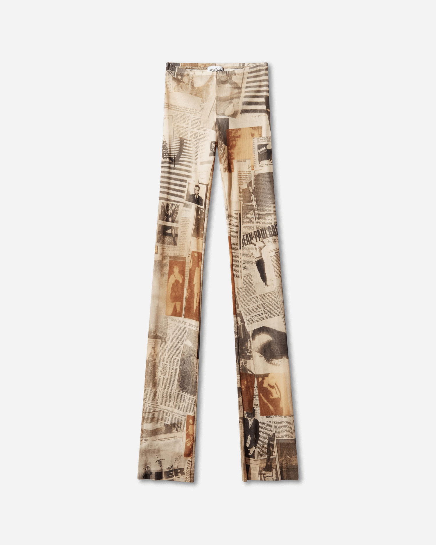 Клинове Jean Paul Gaultier Jean Paul Gaultier Journal Print Pants Бежово | 26-01-W-TR057-M013P 030830, 0
