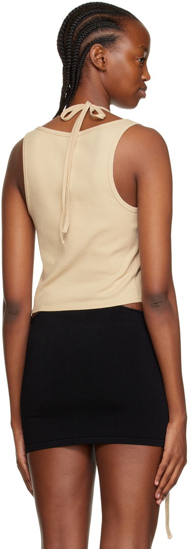 Потник Dion Lee Halter Neck Tie Tank Top Бежово | C3029R22, 2
