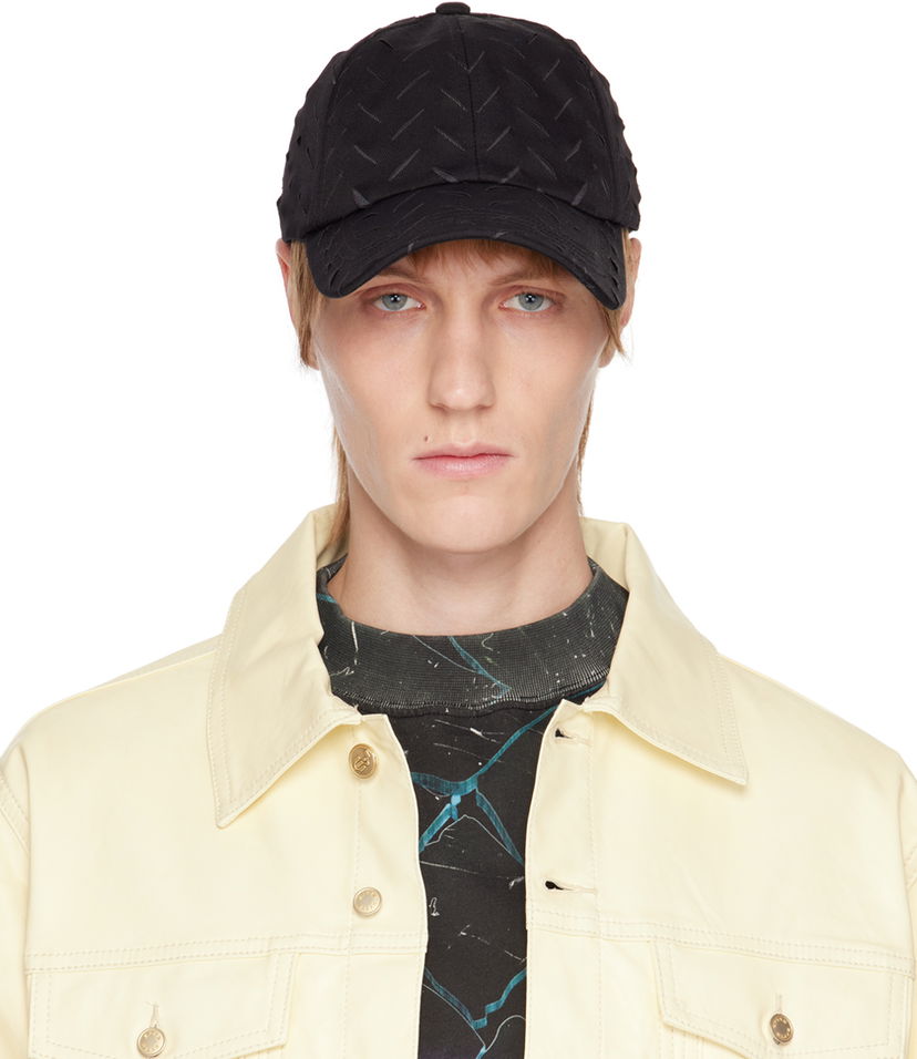Шапка с козирка Eytys Eytys Lexi Chevron Baseball Cap Черно | X068006