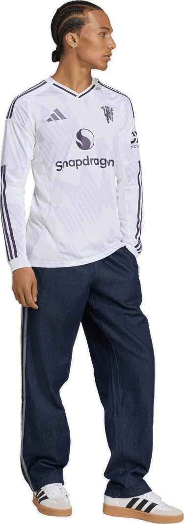 Фланелка adidas Originals Manchester United FC 2025/26 Away Jersey Бяло | jp3025, 5