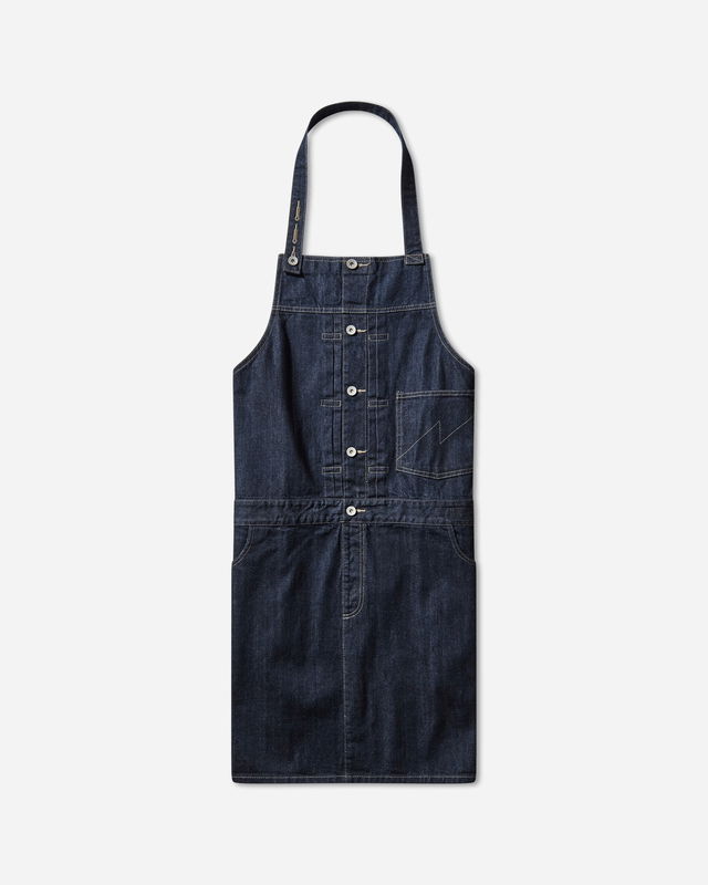 Button-Front Utility Denim Apron