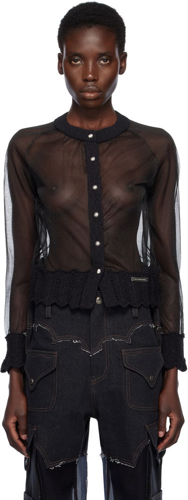 Пуловер Andersson Bell Andersson Bell Sheer Knit Cardigan Черно | atb1327w, 0