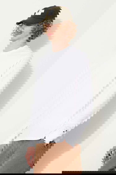 Тениска Carhartt WIP Cotton Long Sleeve T-Shirt Бяло | I026265.00AXX, 3