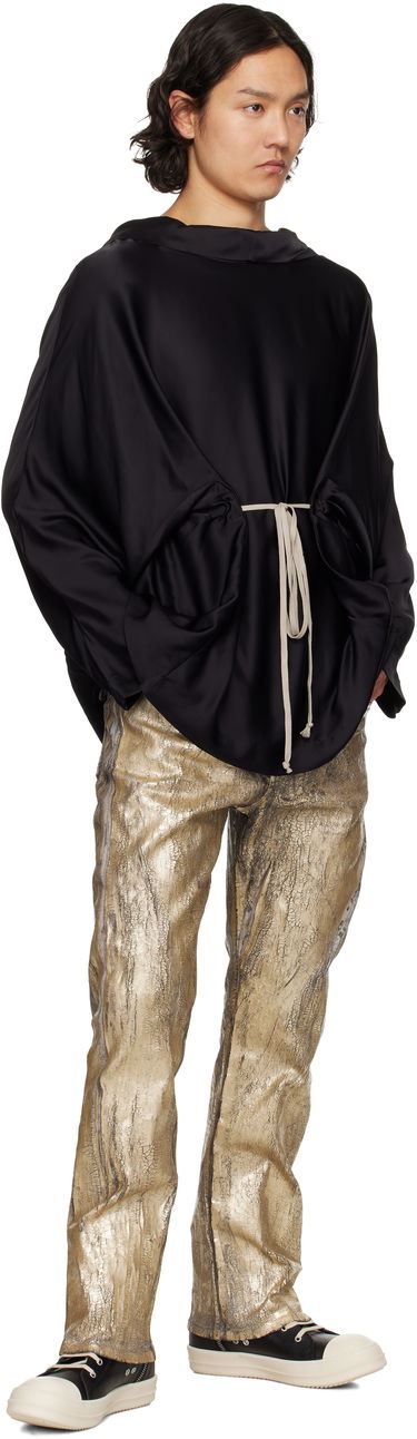 Пуловер Rick Owens Rick Owens Hollywood Tunic Hoodie Черно | RR01E5702 SCH, 4