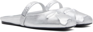 Облекло Marni Marni Leather Little Bow Sabot Slippers Металик | SBMS010400 PR695, 3