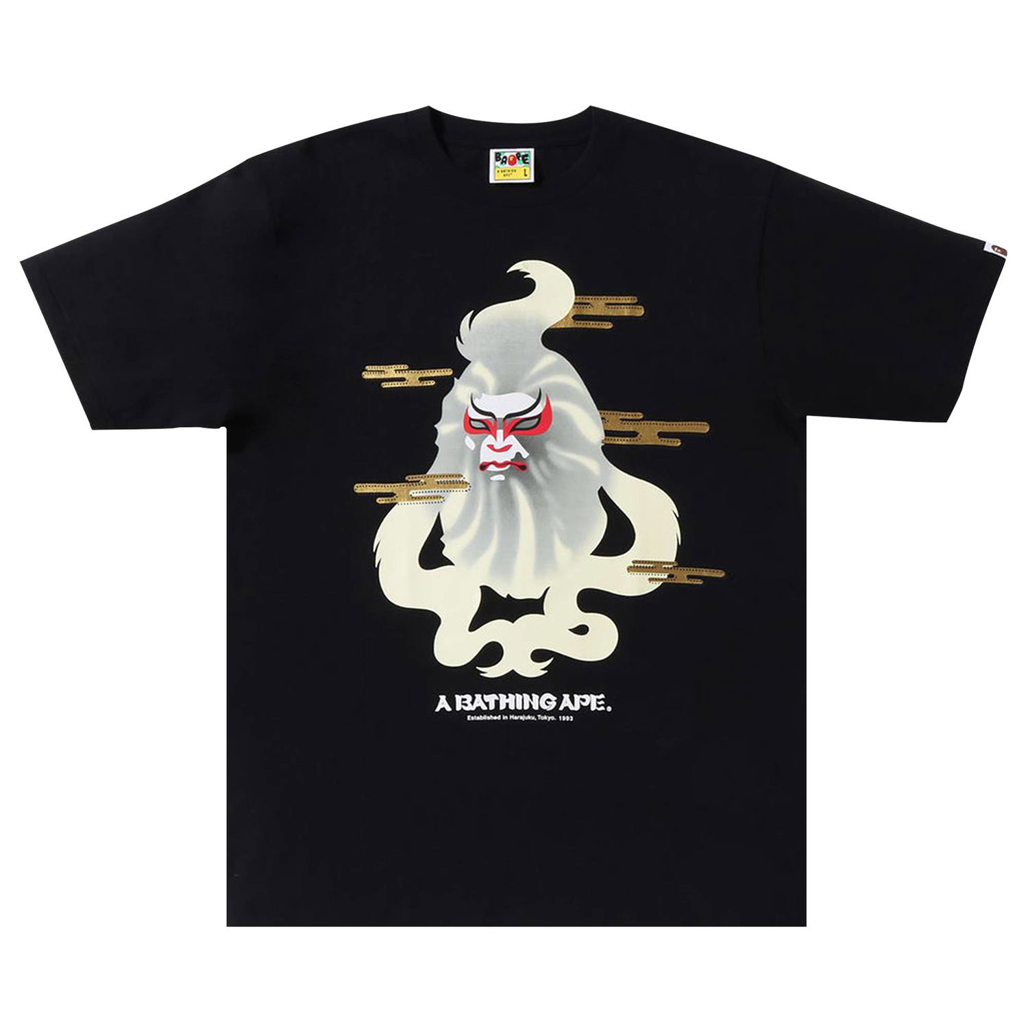 Тениска BAPE Japan Culture Kabuki Tee Черно | 1I30 110 082 BLACK, 1
