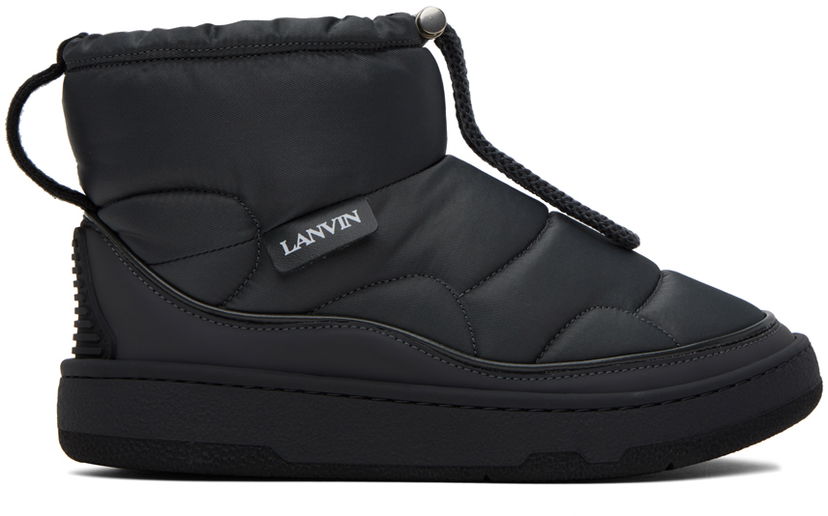 Облекло LANVIN Lanvin Gray Curb Snow Boots Черно | FW-BODI01-NYGU-H23
