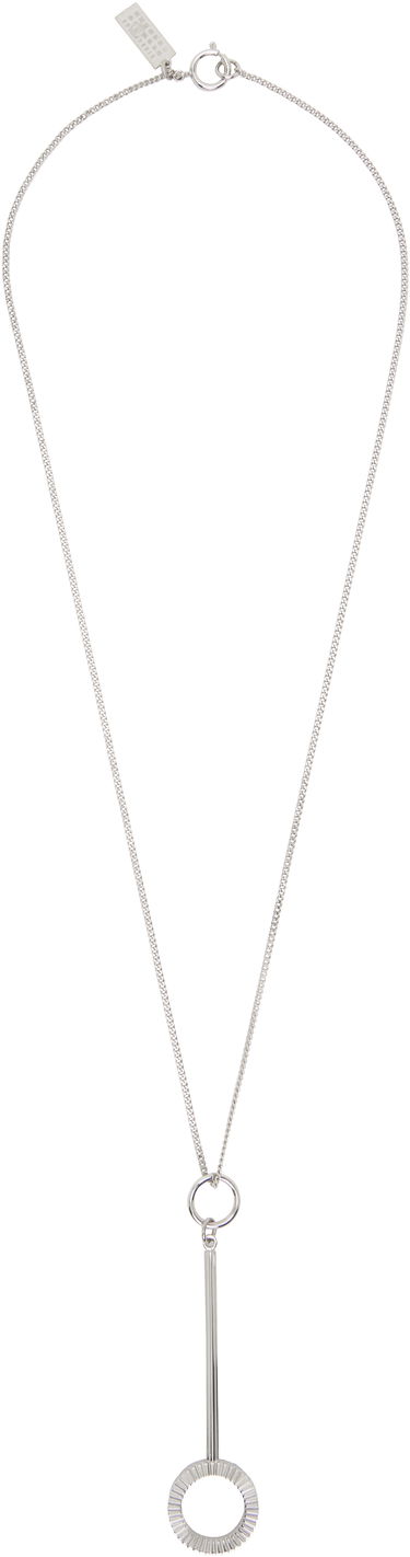 Колие Maison Margiela MM6 Maison Margiela Curb Chain Pendant Necklace Металик | SM7UU0076 P7352, 0