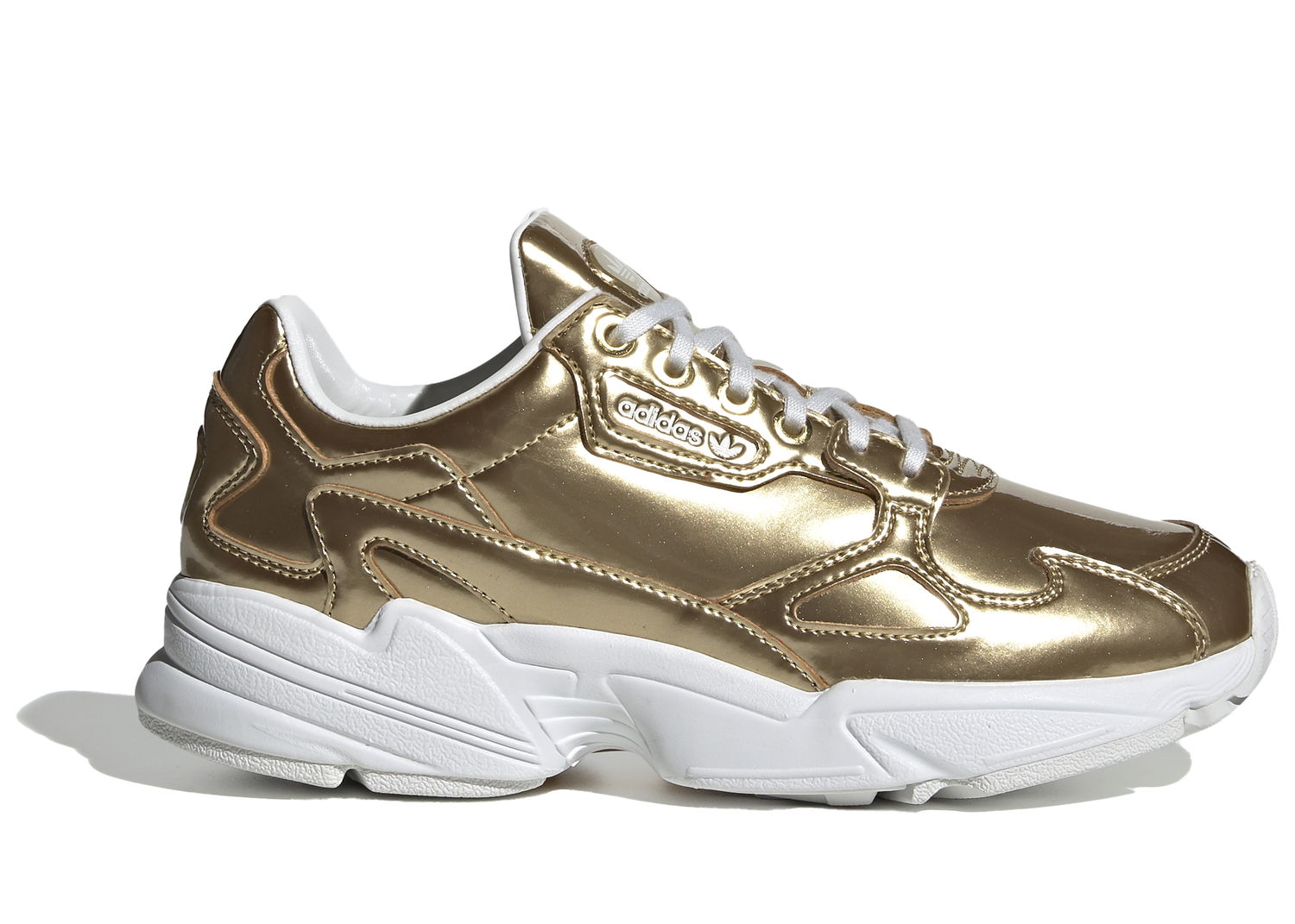 Кецове и обувки adidas Originals Falcon Gold Metallic Crystal White W Металик | FV4318, 0