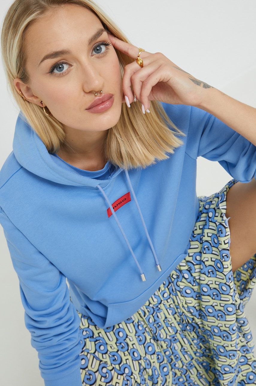 Суитчър BOSS Hoodie Синьо | 50455958, 0
