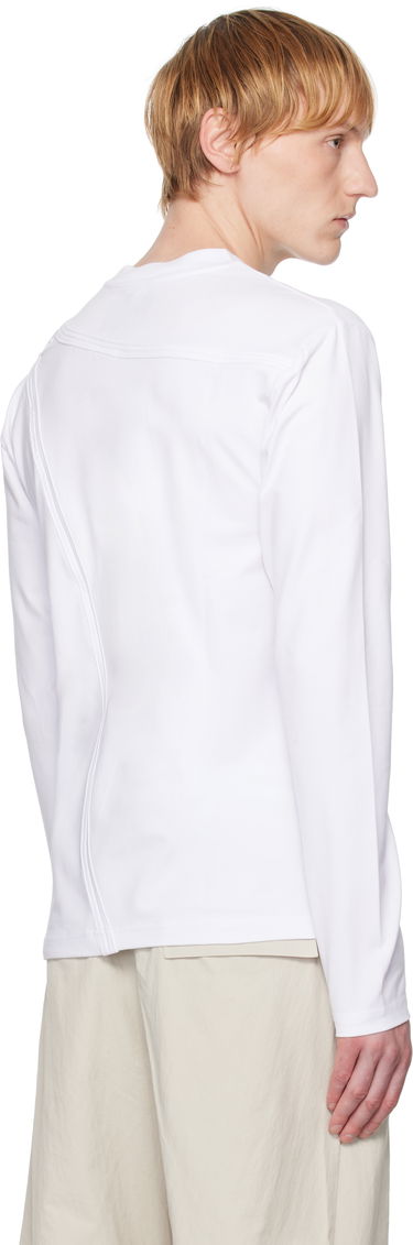 Тениска HELIOT EMIL HELIOT EMIL Pleistos Cutout Long Sleeve T-Shirt Бяло | SS25_M_09_135_WHT02, 2