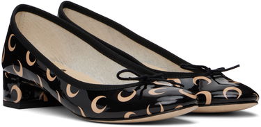 Облекло Marine Serre Marine Serre Repetto Edition Camille Moon Print Leather Heels Черно | WFW052A RLEA0031, 3