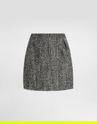Dolce & Gabbana Double Wool Blend Short Skirt